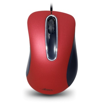 Souris optique filaire ADVANCE SHAPE 3D - Rouge