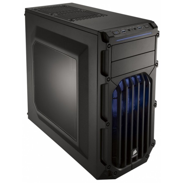 Boîtier PC CORSAIR CARBIDE SPEC-03 - ATX, sans alimentation, LED bleu