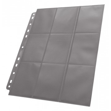 Feuilles pour classeurs grise 18 emplacements Feuilles pour classeurs grise 18 emplacements