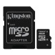  Carte mémoire 16 Go KINGSTON MICRO SDHC/SDXC - classe 10, adaptateur SD fourni