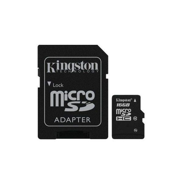 Kingston Micro SD SDHC Carte Mémoire Classe 10 Mémoire 32 Go avec carte SD Adaptateur 
