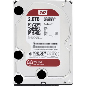  Disque dur 2 To WD Red - 3.5 P, SATA-600, 5400/7200 trs/min, Cache 64 Mo