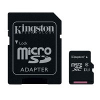 KINGSTON MICRO SDXC (+ ADAPTATEUR SD) - 64 GO (CLASSE 10)