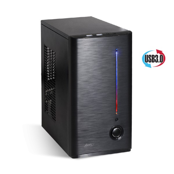 Boîtier PC CORSAIR CARBIDE SPEC-03 - ATX, sans alimentation, LED bleu -  KYUBEEK